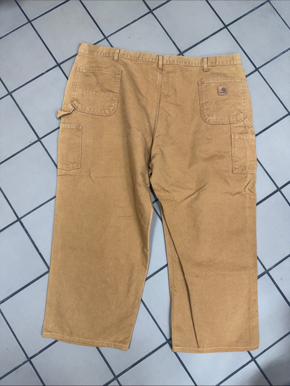 Carhartt Men’s Cargo Duck Canvas Pants - Tan